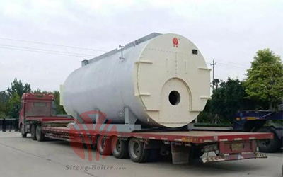 La caldera de condensación a gas natural de 15 toneladas de producción que se envió a Mongolia