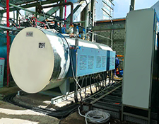 Caldera de vapor de estructura de respaldo húmeda a gas de 4 toneladas por hora de producción insta