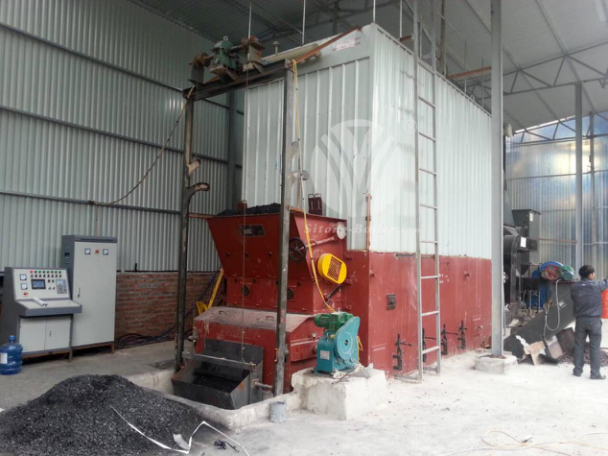 <b>Calentador de aciete térmico a carbón de  2.500.000 Kcal de la serie YLW para una fábrica de proce</b>