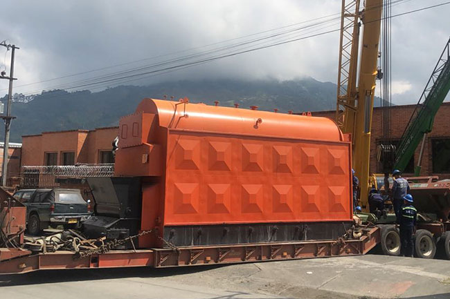 Caldera de vapor de la serie DZL de 6 toneladas instalada en Colombia